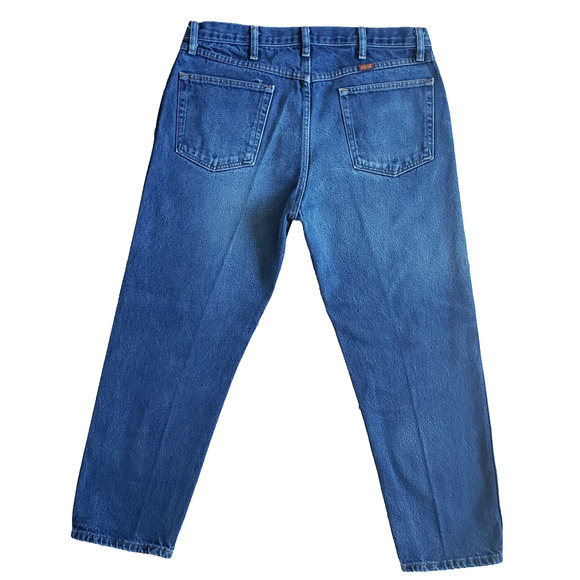 Rustler Jeans Mens 36 Straight Stone Wash Workwear Cowboy Western Denim 36x29 - Picture 1 of 13